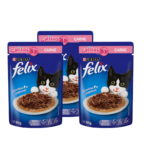 Combo 12 sobres Felix gatito carne y salsa