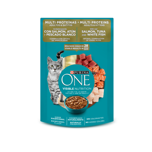 One gato todas las edades Multi Proteínas (85 g) | Nutrición Animal