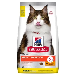 Hill's Science Plan Perfect Digestion alimento para gatos adultos 1+ con pollo y arroz integral-Hill's Perfecta digestión gato
