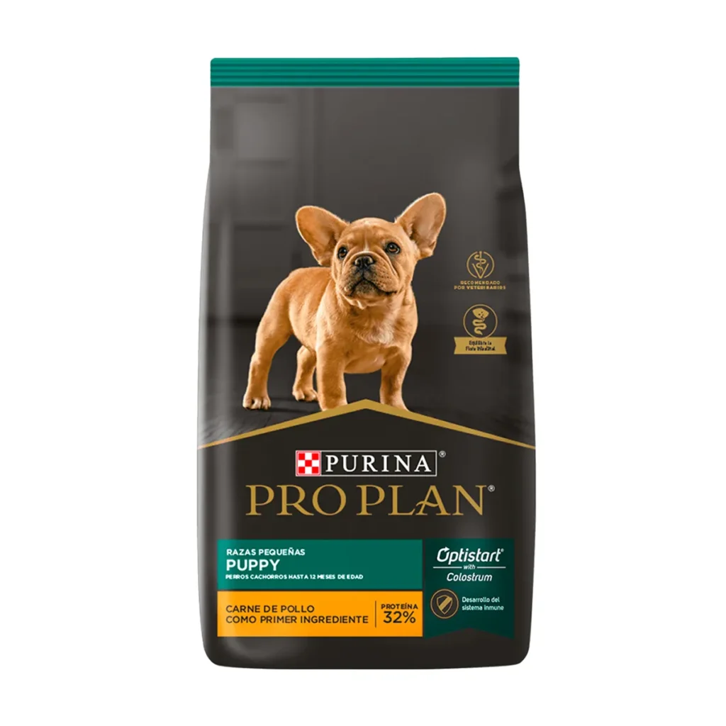 “Alimento Pro Plan-Puppy razas pequeñas recomendada para la nutrición de cachorros en sus primeros 100 días.”