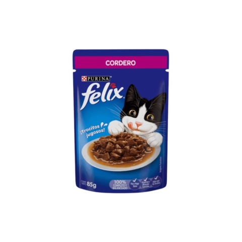 Felix gato adulto Cordero sobre 85g