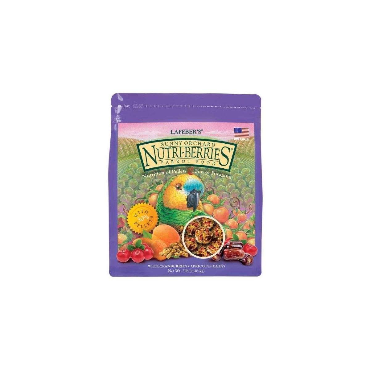 Lafeber's alimento para loros Sunny Orchard (284g / 1.3Kg) - 284 Gr