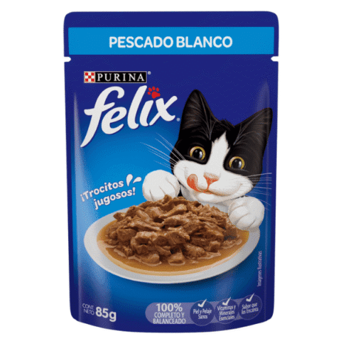 Felix sobre pescado blanco