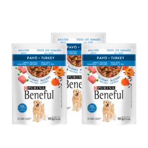 Beneful sobre adulto pavo