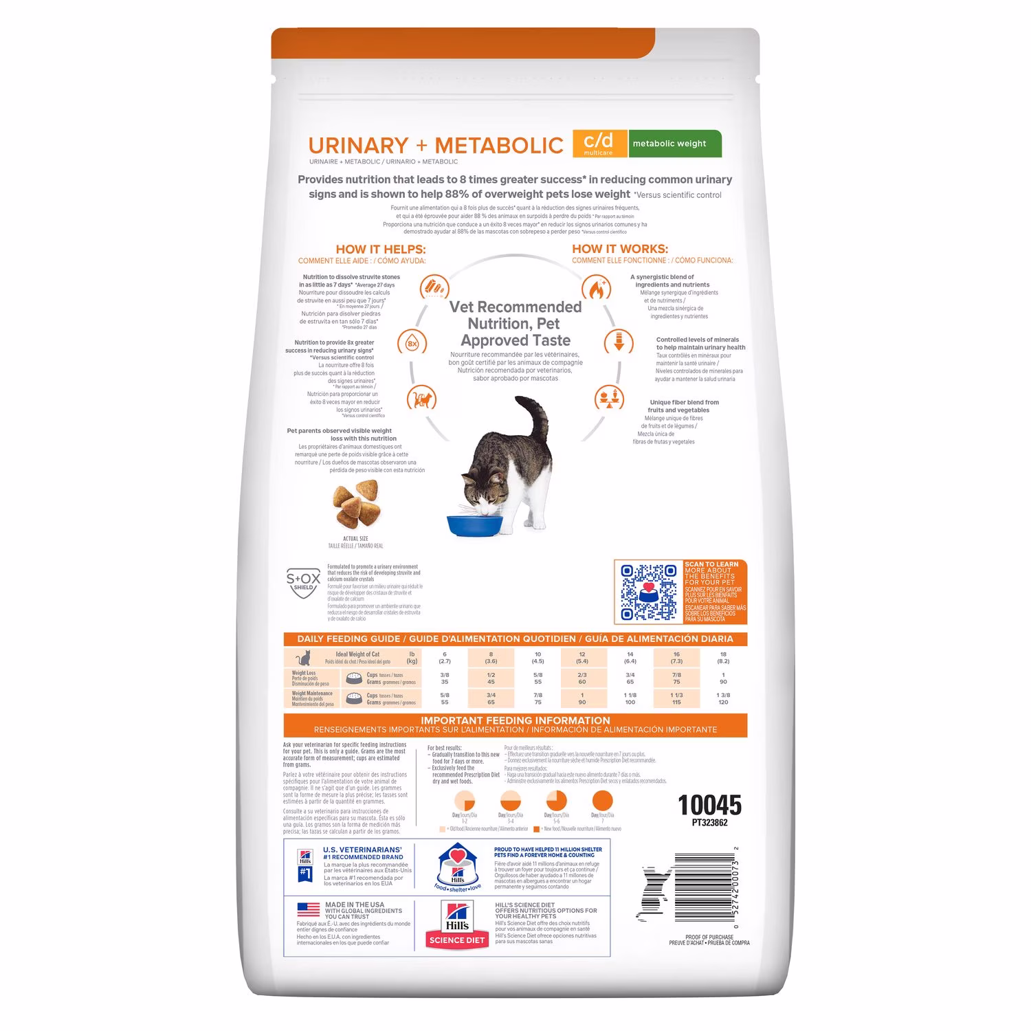 Hill's Prescription Diet c/d Multicare + Metabolic Weight Alimento Seco para Gatos