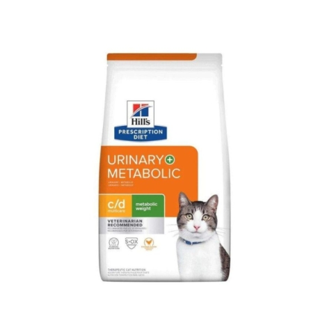 Hill's Prescription Diet c/d Multicare + Metabolic Weight Gatos para el control de peso y cuidado urinario 2.9Kg
