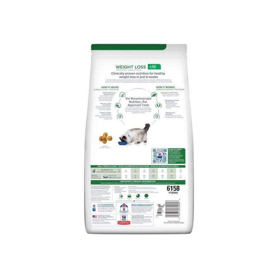Hill's Prescription Diet r/d Alimento Seco para Gatos para la Reducción de Peso 3.9Kg