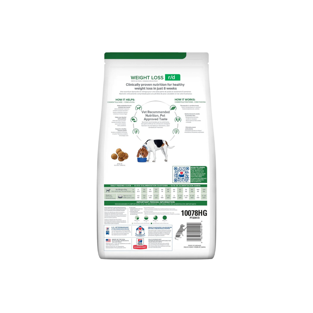 Hill's Prescription Diet r/d Canine Reducción de Peso 3.9kg/8.0Kg/12.5Kg - 3.9 Kg