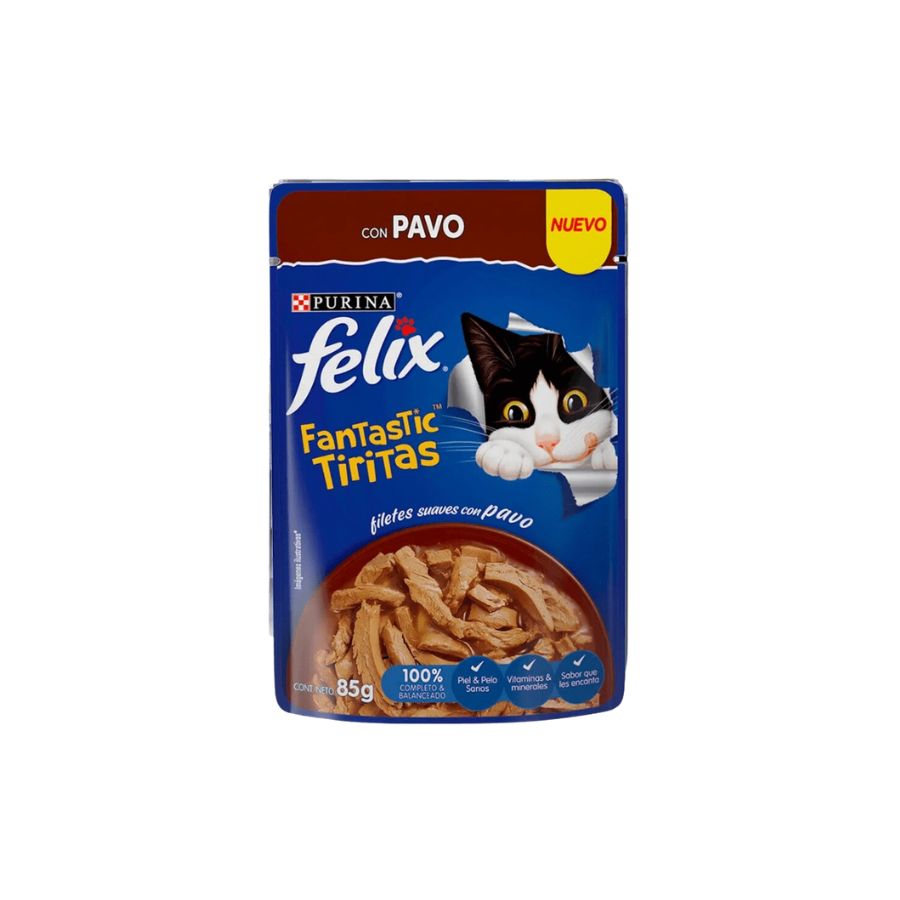 Felix Fantastic tiritas de pavo 85g