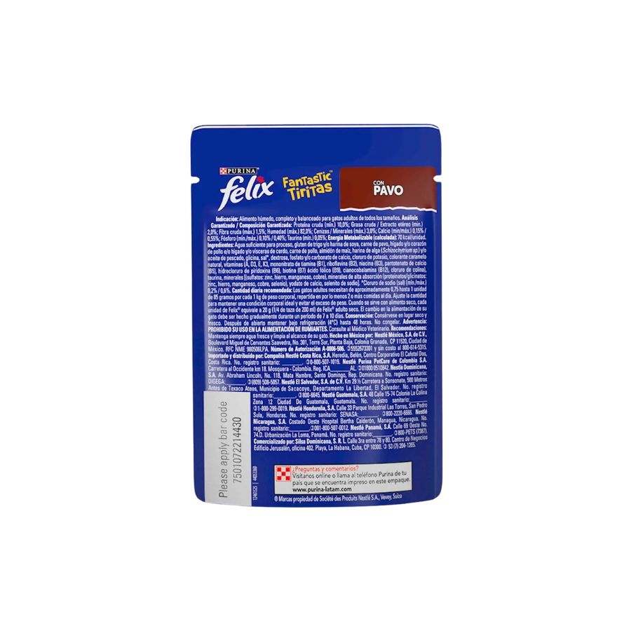 Felix Fantastic tiritas de pavo 85g