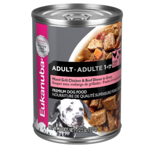 Eukanuba-Adult-Chicken-&-Beef- Lata-alimento-lata-húmedo-nutrición-animal