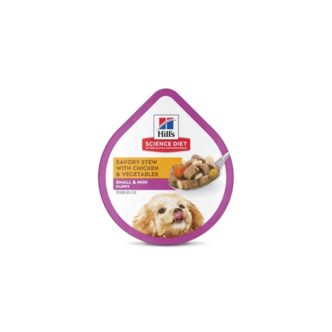 Tray Cachorro Small Paws sabor Pollo y vegetales 99gr