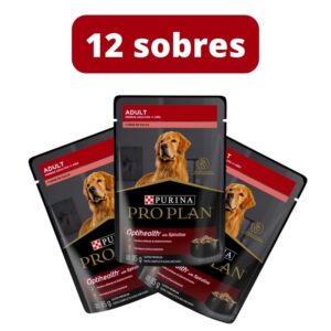Combo 12 sobres Pro Plan perro adulto todas las razas Carne - 1